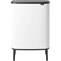Brabantia Bo Touch Bin Hi Cubo de basura con patas 60 l- color blanco
